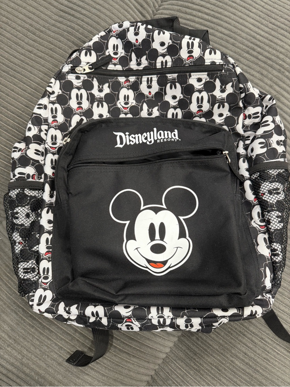 Disneyland Resort Black & White Character Print Backpack
